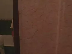 Flickvän, tjej porr lespisk med väska